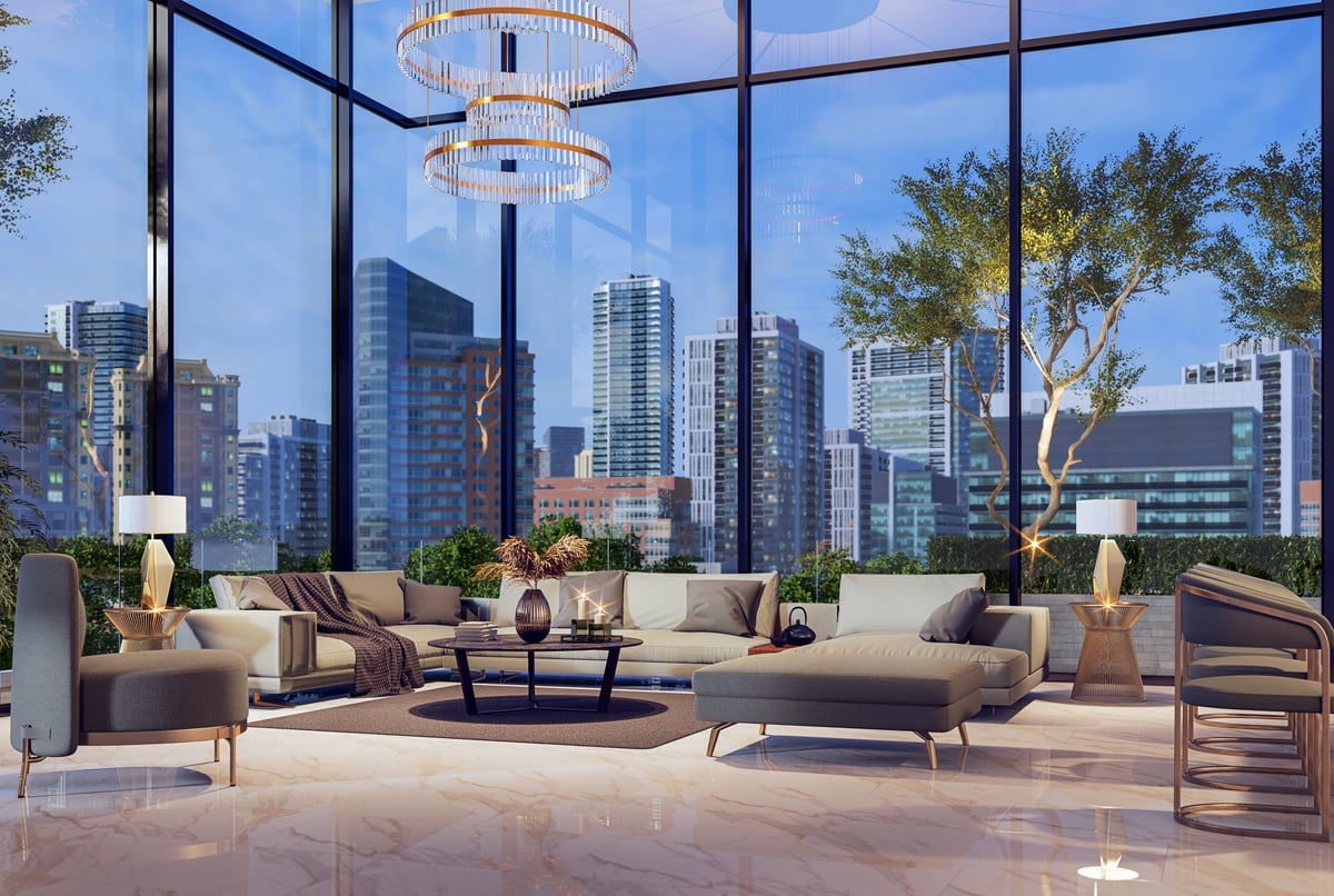 Luxury condo with city view